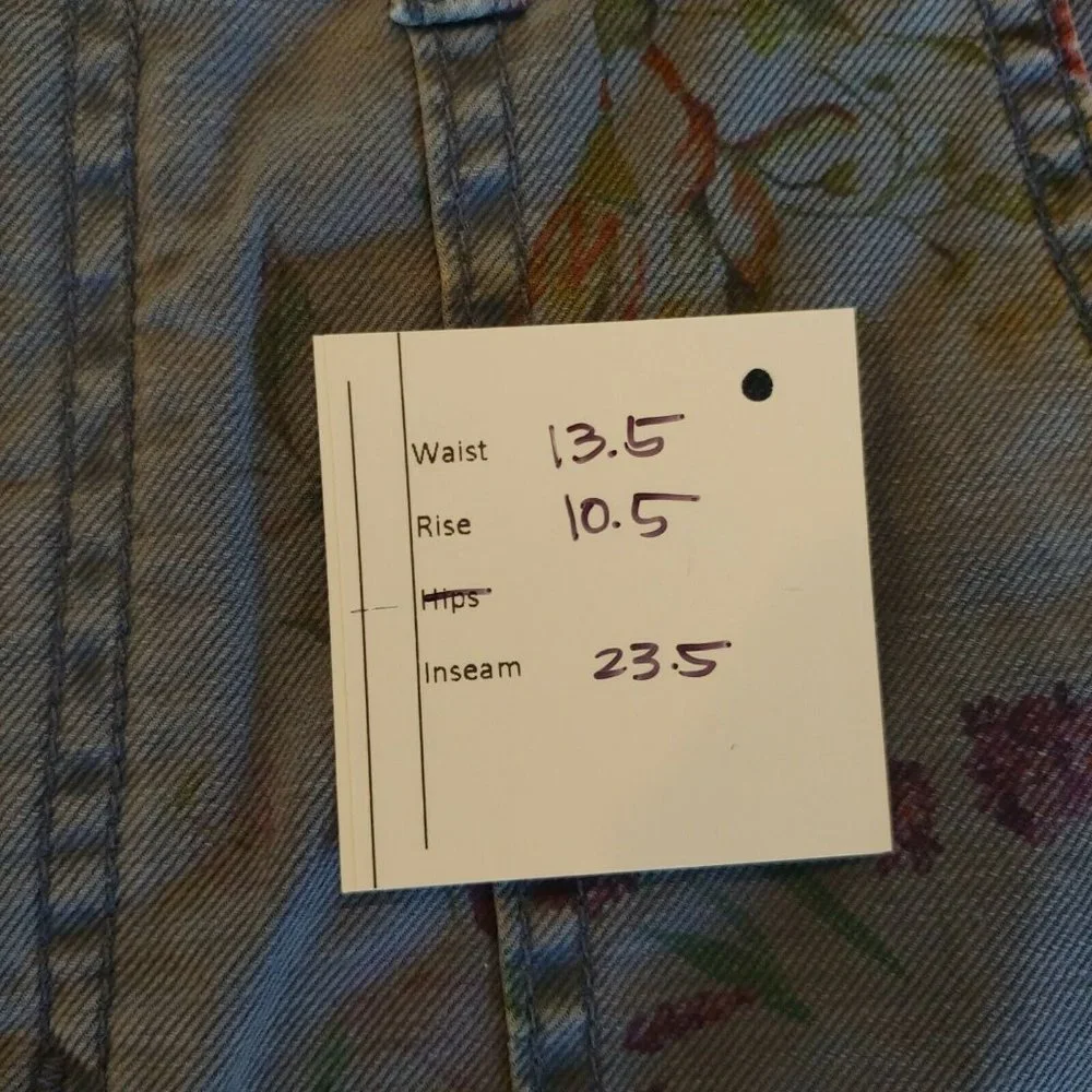 ❤️SOLD❤️Hudson Jeans Womens Size 27 The Leverage HR Ankle Cargo Pant Floral - Picture 8 of 8